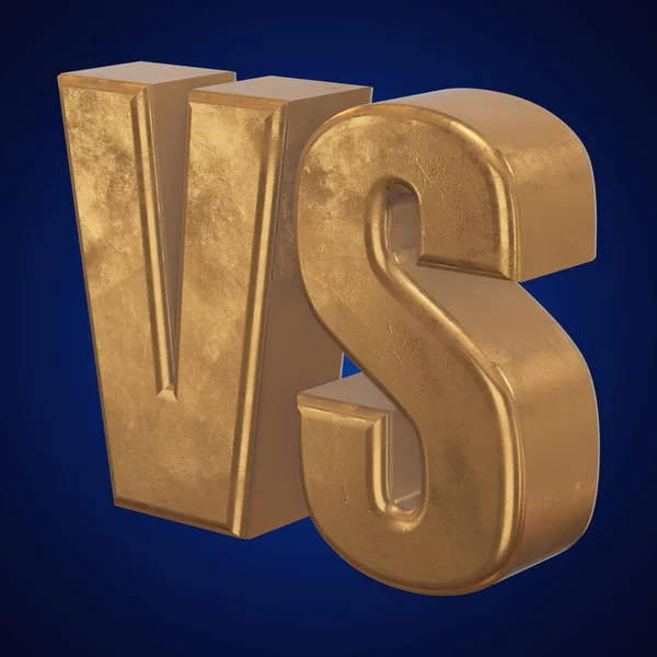 Versus Logo. VS 3d Letters — Stockfoto