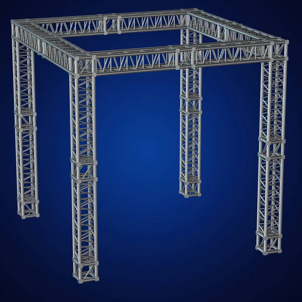 Stål fackverkskonstruktion girder taket — Stockfoto