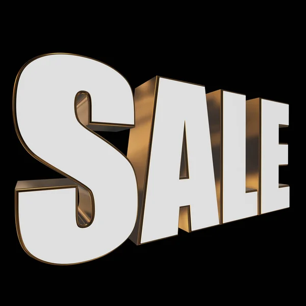 3d white sale word — Stock Photo, Image