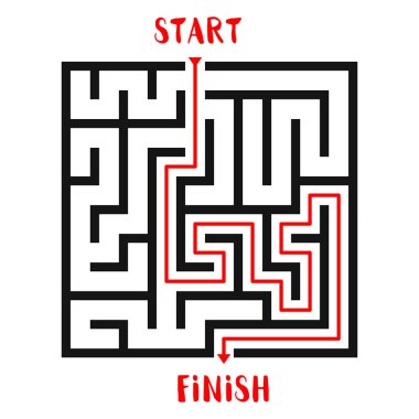 Labirent oyun arka plan. Labirent ile giriş ve çıkış.