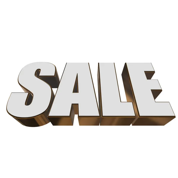 3d white sale word — Stock Photo, Image