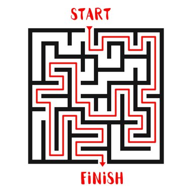 Labirent oyun arka plan. Labirent ile giriş ve çıkış.