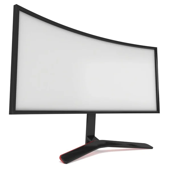 Tela de tv LCD preto — Fotografia de Stock