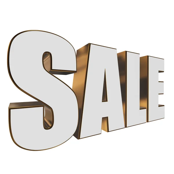 3d white sale word — Stock Photo, Image