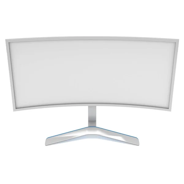 White LCD tv screen — Stock Photo, Image