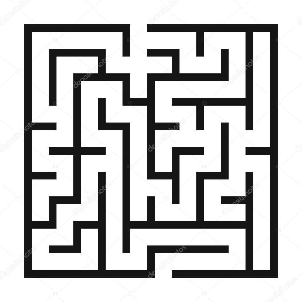 Maze Game background. Labyrinth with Entry and Exit.