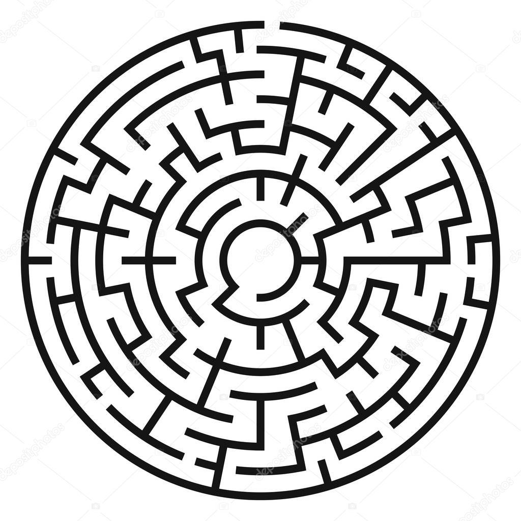 Circle Maze Vector