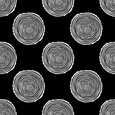 Ağaç halkaları sorunsuz vektör desen.