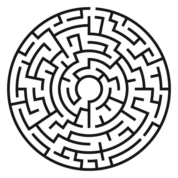 Kreislabyrinth-Vektor — Stockvektor