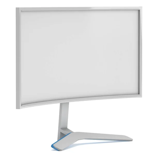 White LCD tv screen — Stock Photo, Image