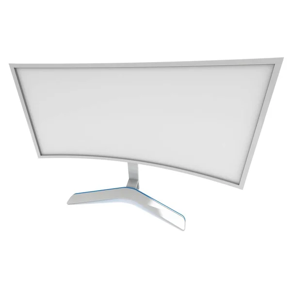 Weißer LCD-Fernseher — Stockfoto
