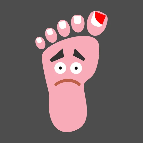 Foot podiatry medical concept. — Stock Vector