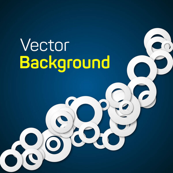 Paper rings abstract background