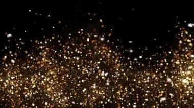 Soyut bokeh altın parçacıkları