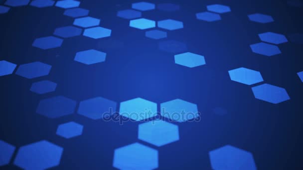 Hexagons movimento sfondo design — Video Stock