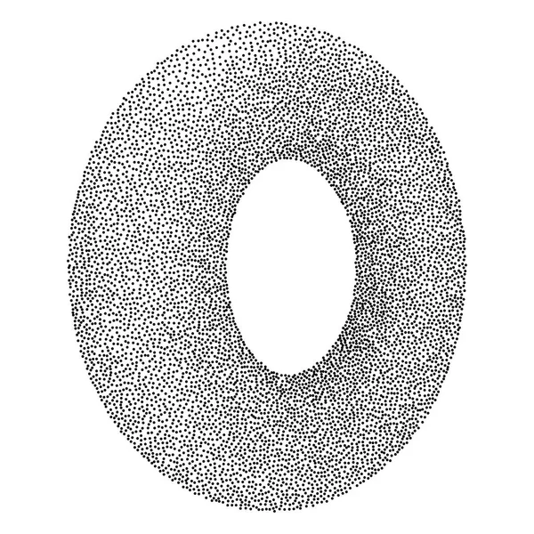 Bandera de Dotwork Donut. — Vector de stock