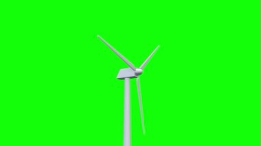 Animasyon rüzgar türbini iplik döngü sorunsuz imkanı
