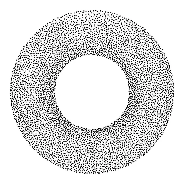 Dotwork Donut Banner. — Stock vektor