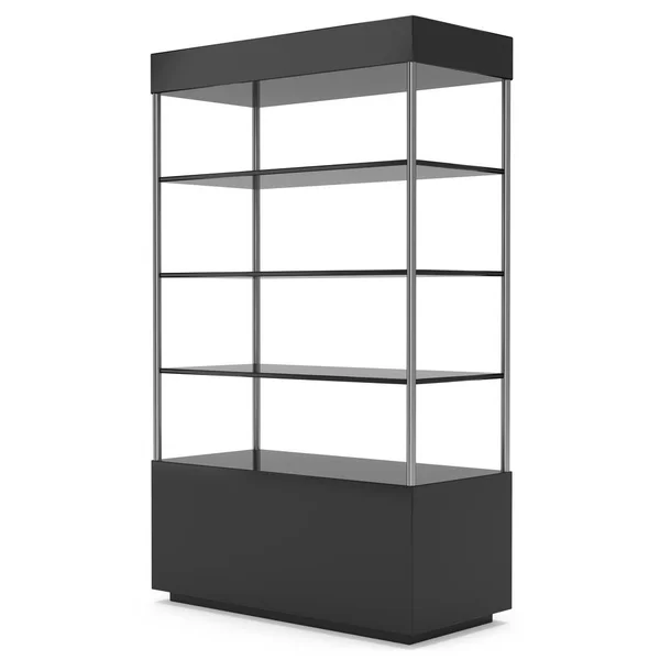 Empty showcase for exhibit. 3d render. — Stock Photo, Image