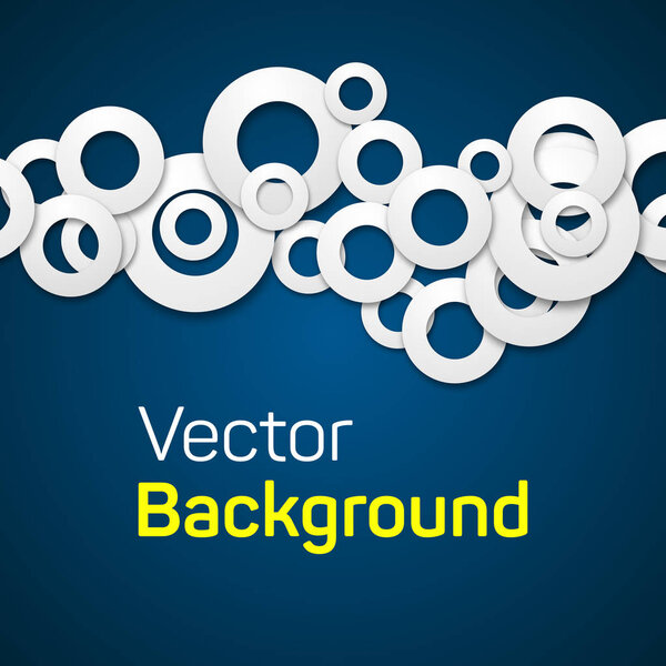 Paper rings abstract background