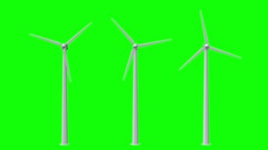 Animasyon rüzgar türbini iplik döngü sorunsuz imkanı