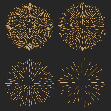 Yıldız patlaması veya Sunburst tasarım öğesi