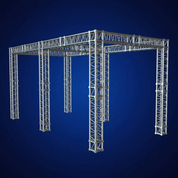 Truss truss in acciaio costruzione tetto — Foto Stock
