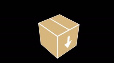 Açık kutu paket teslimat hizmeti.