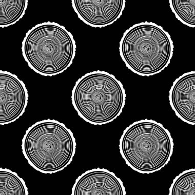 Ağaç halkaları sorunsuz vektör desen.