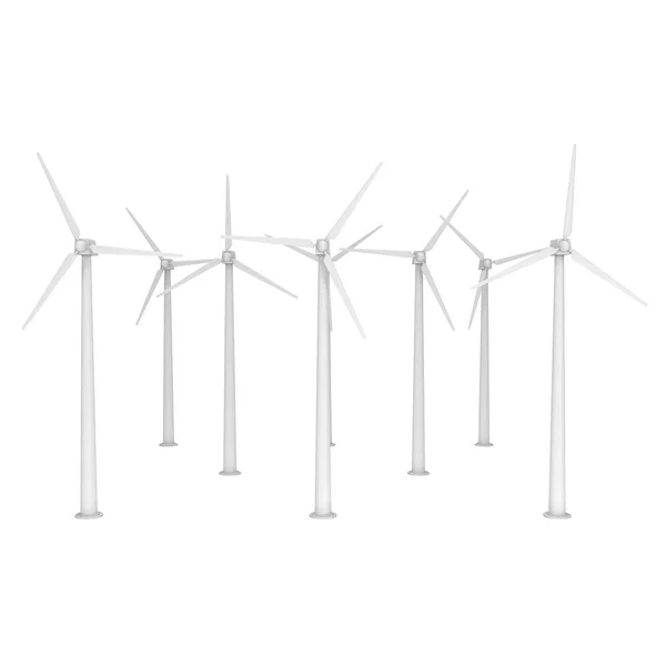Turbina eólica 3d render —  Fotos de Stock