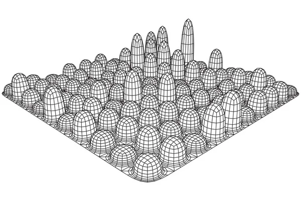 Tableau Mesh Cubes — Image vectorielle
