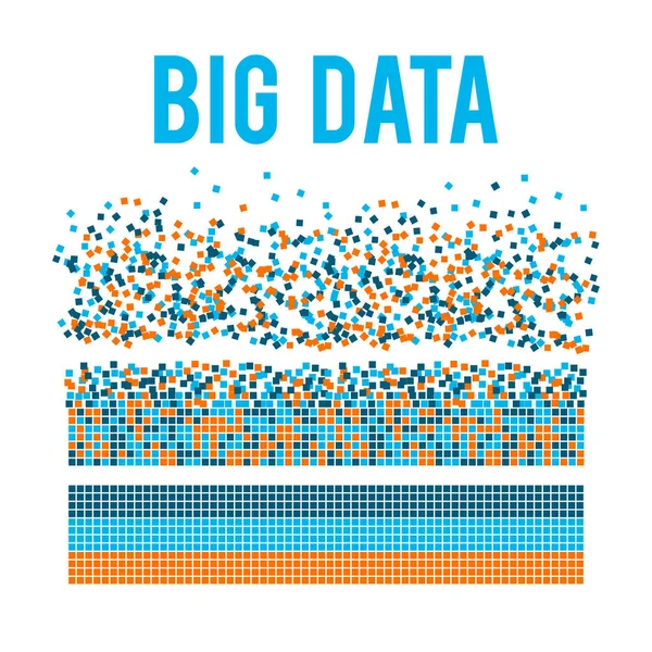 Fond vectoriel de visualisation Big Data . — Image vectorielle