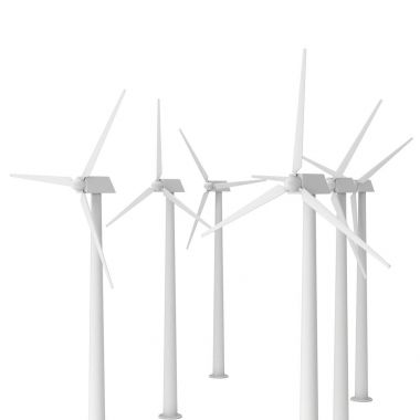 Rüzgar Türbini 3d render
