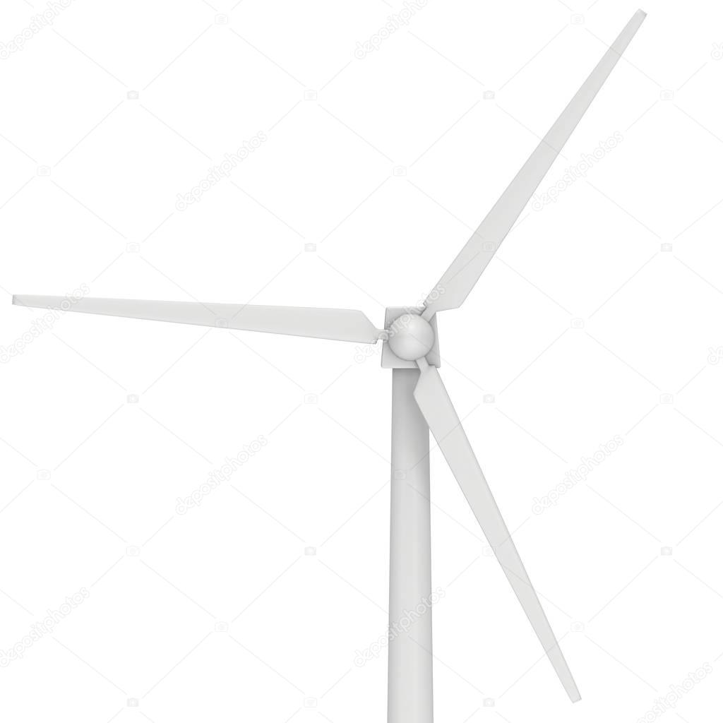 Wind turbine 3d render