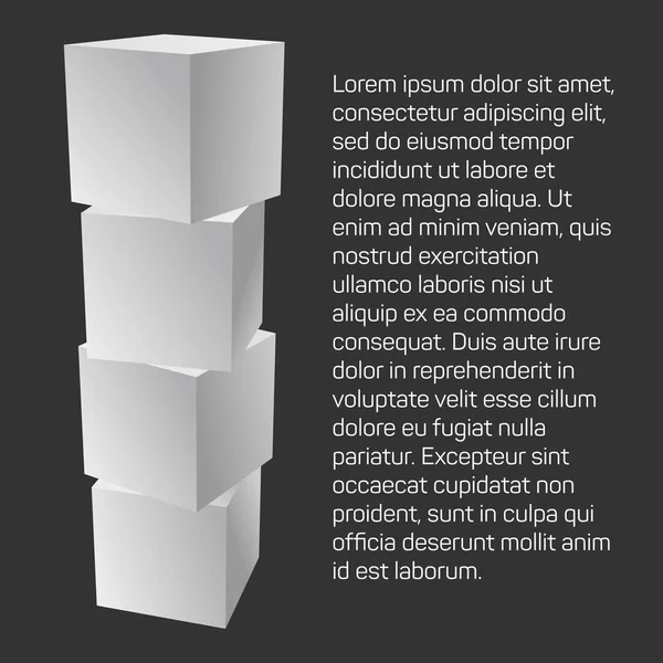 Eléments Mesh Cubes . — Image vectorielle