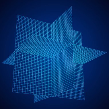 Tel kafes kafes uçak eksen