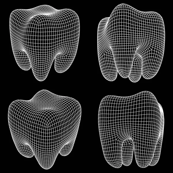 Malla de alambre de dientes — Archivo Imágenes Vectoriales