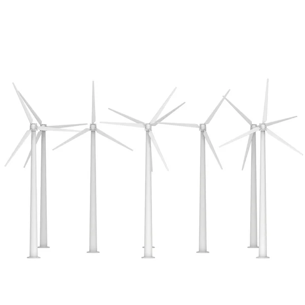 Turbina eólica 3d render — Foto de Stock