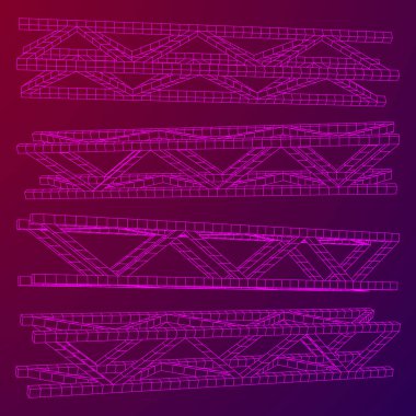 Çelik kafes kiriş öğesi