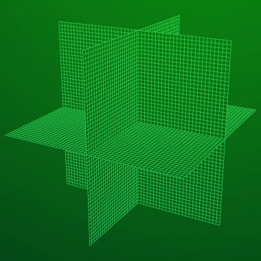 Tel kafes kafes uçak eksen