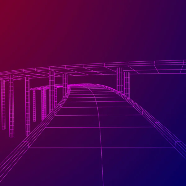 Tel kafes kafes köprü otoyol geçiş