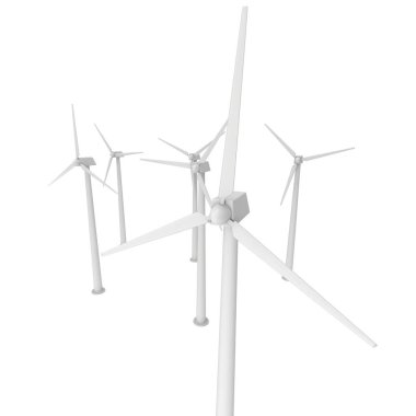 Rüzgar Türbini 3d render