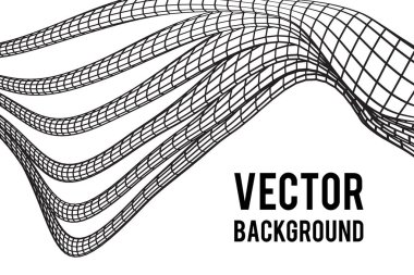 Düşük Poli damar veya tel tel kafes kafes arka plan.