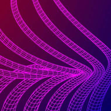 Düşük Poli damar veya tel tel kafes kafes arka plan.