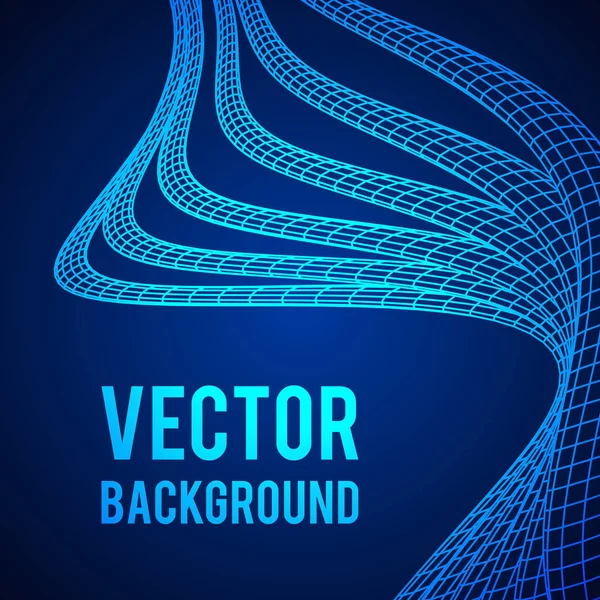 Low poly vein or wire wireframe mesh background. — Stock Vector