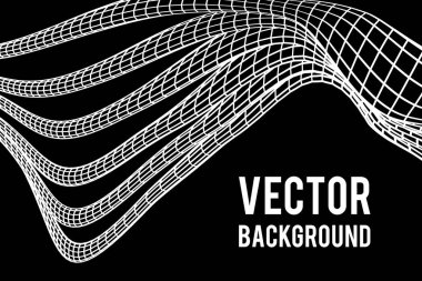 Düşük Poli damar veya tel tel kafes kafes arka plan.