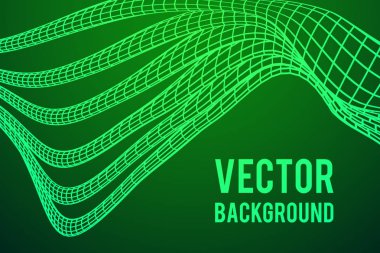 Düşük Poli damar veya tel tel kafes kafes arka plan.