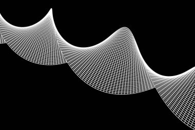 Tel kafes kafes sinüsoidal uçak