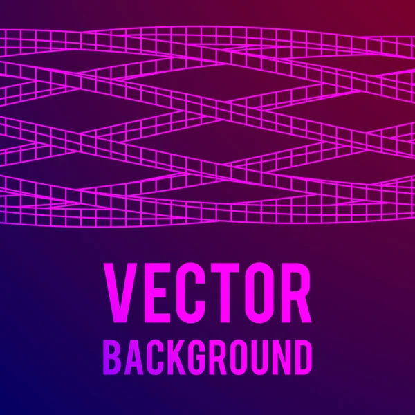 Düşük Poli tel kafes kafes arka plan.