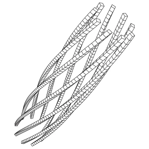 Düşük Poli tel kafes kafes arka plan.
